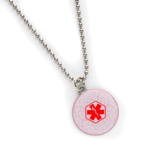 Fashion Alert AP01 Stainless Steel Breast Cancer Medical Pendant
