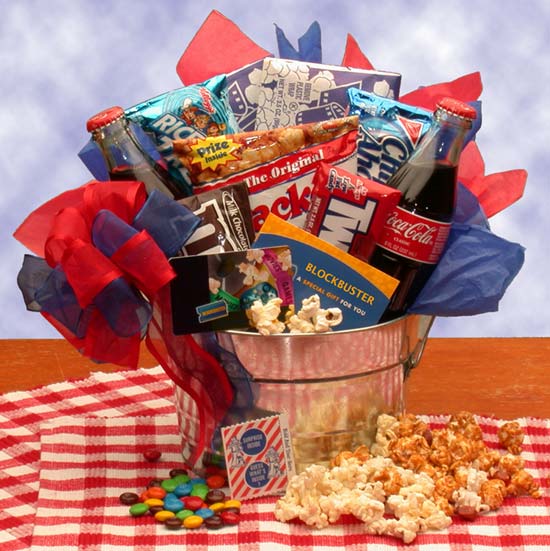 Blockbuster Night Movie Gift Pail 10.00 Gift Card Medium 82012210
