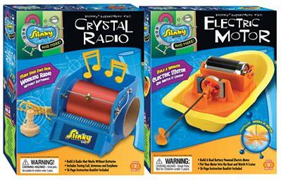 POOFSlinky 03003 Crystal Radio Electric Motor Combo Pack