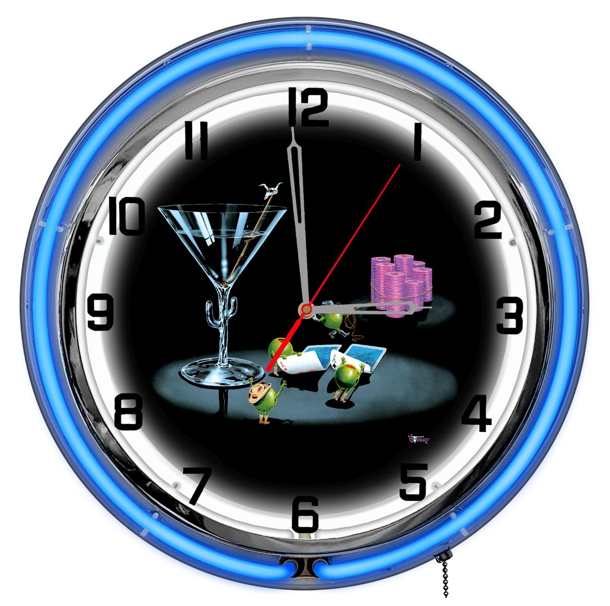 Petro Enterprises GODNC1802 Pocket Rockets 18 ft. Neon Clock