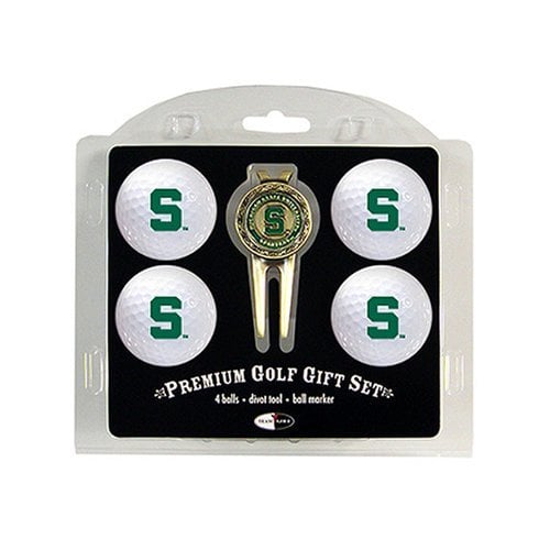 Michigan State Spartans Pack of 4 Golf Balls and Divet Tool Gift Set