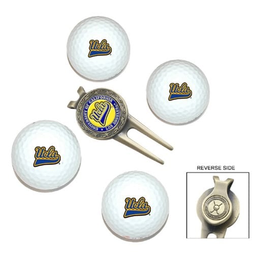 West Virginia Mountaineers Pack of 4 Golf Balls and Divet Tool Gift Set