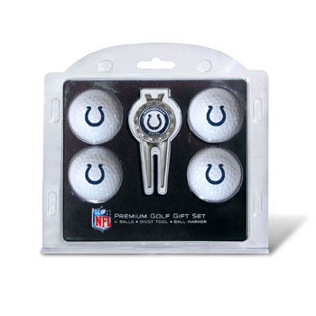 Indianapolis Colts Pack of 4 Golf Balls and Divet Tool Gift Set