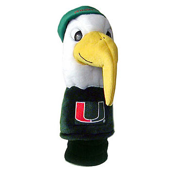 Team Golf 47113 Miami Hurricanes Mascot Headcover<br />
