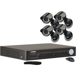 Lorex LH114501C4 4 Channel 500GB Dvr 4 Color Security Cameras 4 Audio Rca Inputs Snapshot