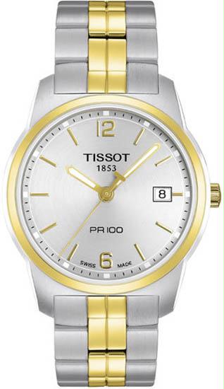 Tissot T0494102203700 Mens Two Tone Stainless Steel Pr100 Quartz Watch