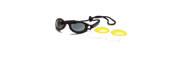 Body Specs BsCups.13 Goggle Pkg Black Frame#44; Smoke and Package Goggles