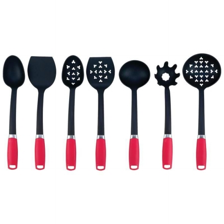 Chefmaster Red 7Pc Nylon Kitchen Tool Set