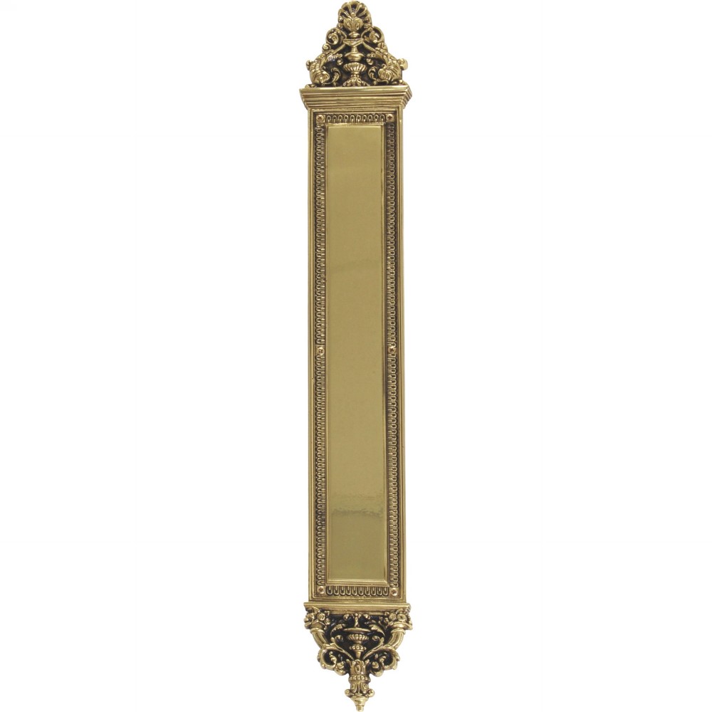 A04-p5240-610 Apollo 3-.62 In. X 25-.50 In. Push Plate Highlighted Brass