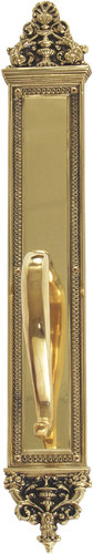 A04-p5241-610 Apollo 3-.62 In. X 25-.50 In. Pull Handle-plate Highlighted Brass