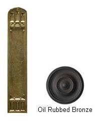 A04-p5840-613vb Oxford 3-.37 In. X 18 In. Push Plate Venetian Bronze