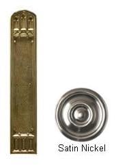 A04-p5840-619 Oxford 3-.37 In. X 18 In. Push Plate Satin Nickel