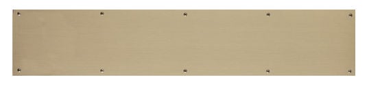 A09-p0628-609adh 6 In. X 28 In. Kick Plate Antique Brass Adhesive Mount
