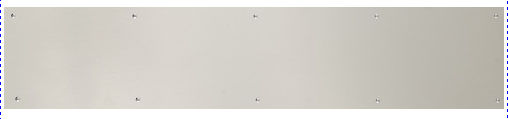 A09-p0628-619adh 6 In. X 28 In. Kick Plate Satin Nickel Adhesive Mount