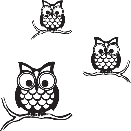 Wallpops Wpk96848 Give A Hoot Owls Wall Art Kit By Wallpops- Pack Of 2