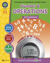 ISBN 9781553195283 product image for CC3212 Number & Operations - Drill Sheets Gr. 6-9 | upcitemdb.com
