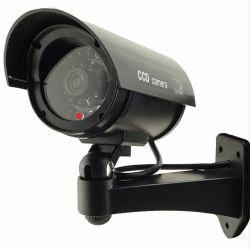 Streetwise Security Products Dc1100B 5 Ir Dummy Camera In Circular Outdoor Housing With Light Black