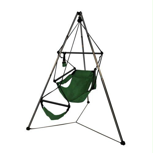 Tripod Stand And Green Chairs Combo - Alum
