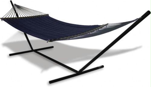 Universal Hammock Stand With Quilted Olefin Hammock