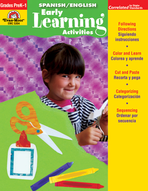 Evan Moor Educational Publishers 5304 Early Learning Activities#44; English Spanish