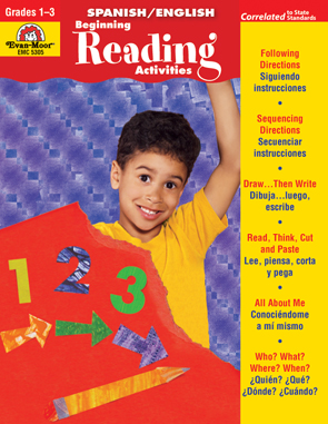 Evan Moor Educational Publishers 5305 Beginning Reading#44; English Spanish
