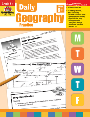 Evan Moor Educational Publishers 3715 Daily Geography Practice Grade 6