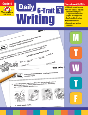 Evan Moor Educational Publishers 6024 Daily 6-trait Writing Grade 4