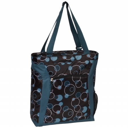 Everest 1002lt-tbb Pattern Shopper Tote With Laptop Compartment
