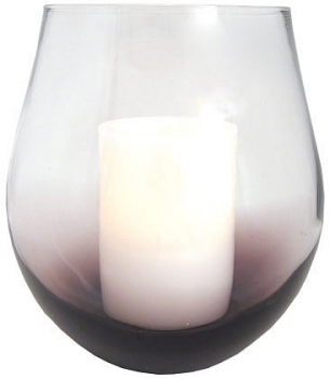 Flipo Group Limited Fla-stmless-pr Stemless Hurricane With Flameless Candle - Purple