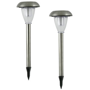 Flipo Group Limited SOL-JT-LS021F Stake Light Stainless Steel Set of 2 with Tapered Lens Flipo Group Limited SOL-JT-LS021F Stake Light Stainless Steel Set of 2 with Tapered Lens