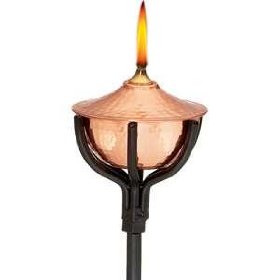 Good Directions 207CH Hammered Oil Lamp Large  Polished Copper