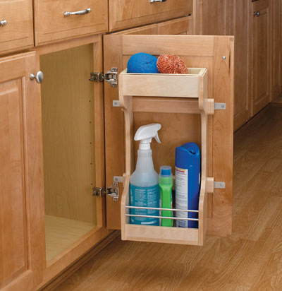 RevAShelf RS4SBSU.15 RevAShelf Door Mount Cleaning Supply Rack