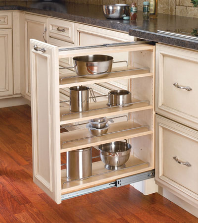 RevAShelf RS432.BF.9C 9 in. Wood Base Filler with Wood Shelves