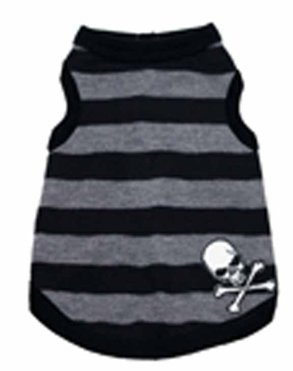 Hd-1ssk0-s Small Grey Stripe Skull Tank