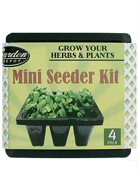 4 Pack Miniature Seeder Kit Available In A Pack Of 24