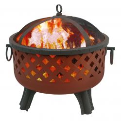 Landmann USA 26373 Garden Lights Series Baton Rouge Georgia Clay and Black BonFire Pit