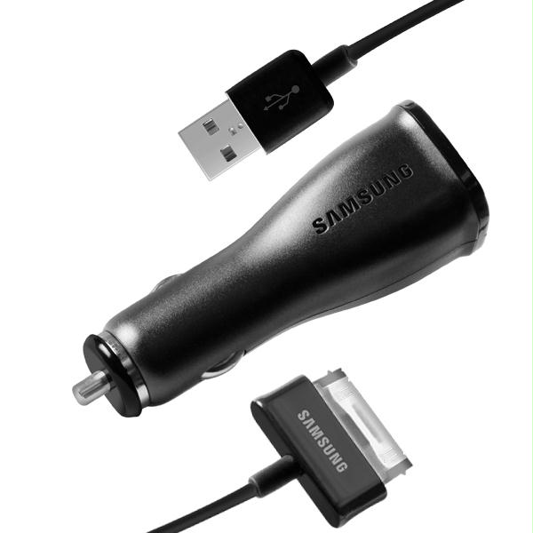 Samsung SSAECAP10CBEG Galaxy Tab Detachable Car Charger with USB to 30 Pin Data Cable Samsung SSAECAP10CBEG Galaxy Tab Detachable Car Charger with USB to 30 Pin Data Cable