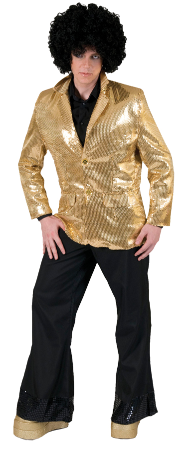 Ff782701 Standard Disco Tux Gold Jacket Adult