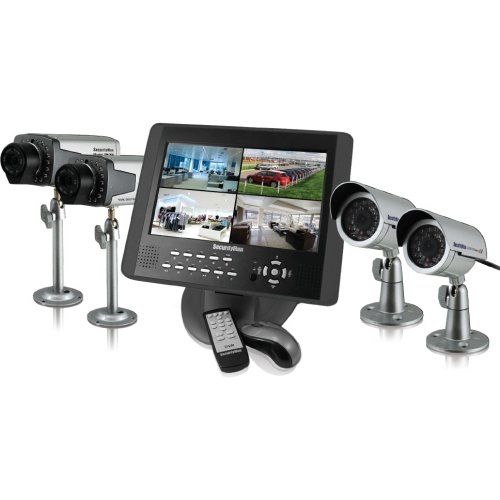 Teklink Security LCDDVR4-320K Complete 4-Camera CCTV System - 2xIndoor & 2xOutdoor Color CCD With Night Vision Plus 10.2 Inch LCDDVR-320GB Teklink Security LCDDVR4-320K Complete 4-Camera CCTV System - 2xIndoor & 2xOutdoor Color CCD With Night Vision Plus 10.2 Inch LCDDVR-320GB