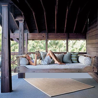 Swing Beds Online 1800TWNCYPNAT 92 in. UnFinished 1800s Swingbed