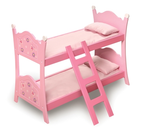 Badger Basket 01854 Blossoms Butterflies Doll Bunk Beds With Ladder