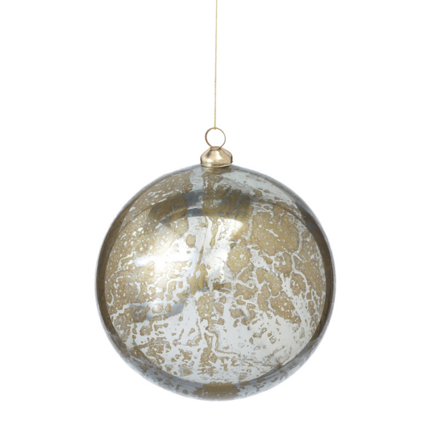 Cbk 291436 Gold Antique Oversized Ball Christmas Ornament Set of 4