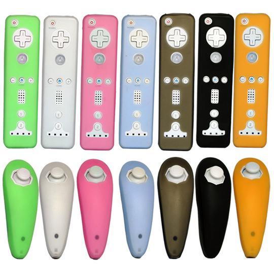 Cet 10301101-Green Nintendo Wii Compatible Silicone Remote & Nunchuk Skins-Color Green