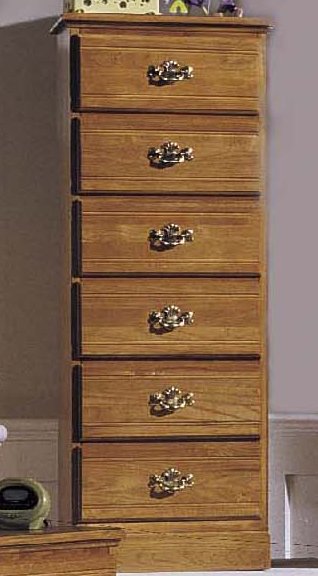 234600 Six Drawer Lingerie Chest Dressers Furniture In Golden Oak