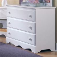 415300 Cottage Single Dresser Chest Of Drawer In White