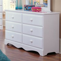 415600 Cottage Double Dresser Furniture In White