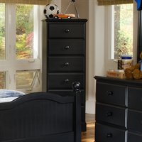 434600 Midnight Six Drawer Lingerie Chest Dressers Furniture In Black