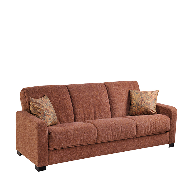 Handy Living Cac1S6Hch87 Cabo Cac Chenille Chocolate W/ Paisley Pillows