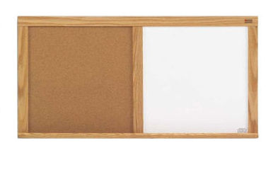 Marsh Industries Cw-406-Corm 48 X72 Oak Trim Natural Cork Markerboard Combination Board - White Marsh Industries Cw-406-Corm 48 X72 Oak Trim Natural Cork Markerboard Combination Board - White