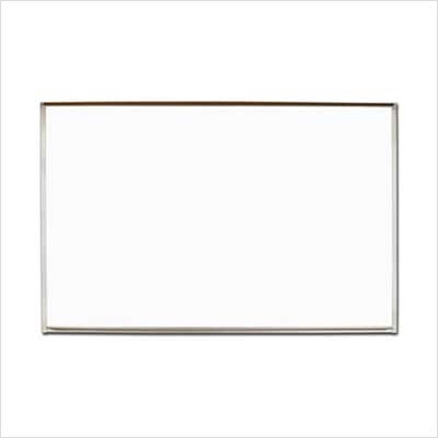 Marsh Industries PR-408-1461-6100 Pro-Rite 48X96 Aluminum Trim Porcelain Markerboard With 1 In. Map Rail - White Marsh Industries PR-408-1461-6100 Pro-Rite 48X96 Aluminum Trim Porcelain Markerboard With 1 In. Map Rail - White